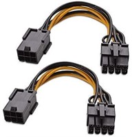 Cable Matters 2-Pack 6 Pin to 8 Pin PCIe Adapter