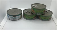 4 cans tuna (1 can flaked light tuna , 3 cans