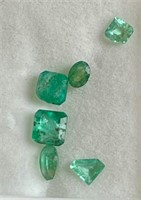 1.5cts Genuine Assorted Emeralds