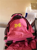 NCAA Michigan large wheeld backpack