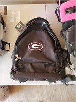 NCAA Georgia large wheeld backpack