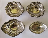 4 Sterling Silver Mint Dishes