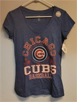 Women's Chicago Cubs NEW Blue T-Shirt MEDIUM