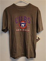 Men's Cubs Baseball Gray Short Sleeve T-Shirt MED