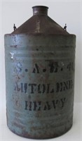 Rare Autolene ( British American Co. TO.) 1 Gallon