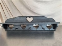 28" heart shelf