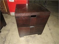 PAINTED SOLID WOOD 2 DRAWER FILE CABINET