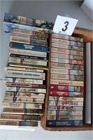 Wooden box full of paperbacks (U230)