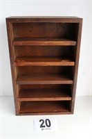 Wood Display Shelf w/5 shelves (12 3/8"W x 19