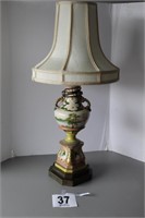Hand Painted Lamp 35" tall (U232)