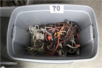 Tote of Extension Cords & Surge Protectors