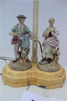 Victorian Couple Lamp - Works (U231)