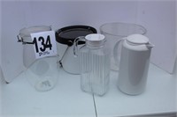 Ice Buckets (2), Cold Server (1), Large Plastic