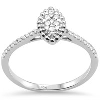 10k White Gold .25 Ct Diamond Engagement Ring