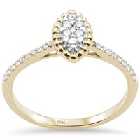 10k Yellow Gold .25 Ct Diamond Engagement Ring