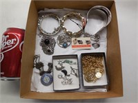 Box Misc Jewelry, Necklaces, Bracelets, Earrings
