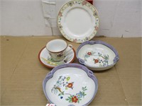 Assorted China Decorative Plates & Cup