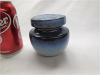Blue Pottery Dish w/Lid Peter Pots