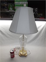 Cut Glass Table Lamp w/Shade