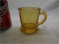 Atterbury EAPG Yellow Amber Ceres Cameo Cup