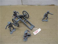 Miniature Cannon and Men