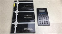 4 dual-powered calculators, new