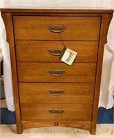 Basset oak 5 drawer dresser - Arts & Craft