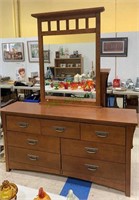 Bassett Furniture 7 drawer dresser - Arts & Craft