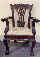 Small child size Chippendale armchair with a