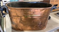 Nice copper antique tub with handles by