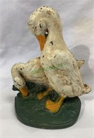 Cast-iron duck doorstop by John Wright. Cast