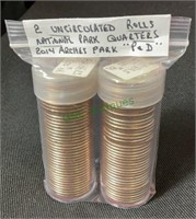 Coins - two uncirculated rolls National Park