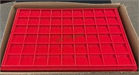 13 display trays for coins, jewelry - 1 1/2 x 1