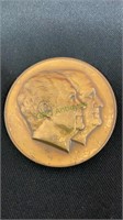 Richard M Nixon second inaugural bronze metal,