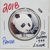 2018 30G .999 Silver Panda