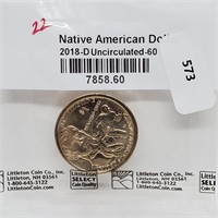 2018-D UNC Native Amer $1 Dollar