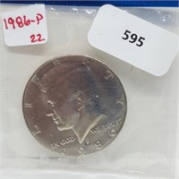 1986-P JFK Half $1 Dollar