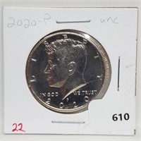 2020-P UNC JFK Half $1 Dollar