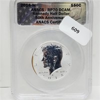 ANACS 2014-W RP70DCAM JFK Half $1