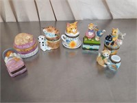 Hinged trinket boxes Cats