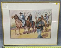 Kathleen Anderson's "Buffalo Soldiers" Watercolor