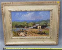 Kathy Tate's Shed Oil Painting 29 x 23