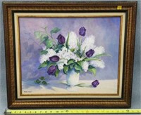 Maleta Forsberg's "White Lilacs & Purple Tulips"
