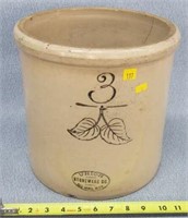 Birchleaf 3 Gal. Stoneware Crock- Bottom Marked