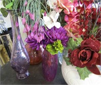 Faux Flowers In Vases