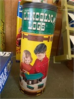 (3) Vintage Lincoln Log Play Sets