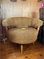 Vintage Swivel Round Armchair