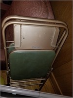 Lamp, (4) TV Trays and (2) Folding Chairs