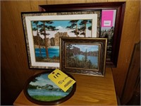 (4) Framed Scenery Pictures