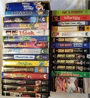 (2) Box Lots VHS Tapes, Movies and Disney